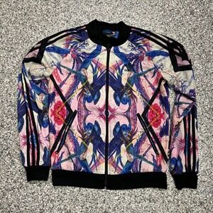 Adidas Originals Florera Optic Bloom Women's Size S Track Jacket Multicolor